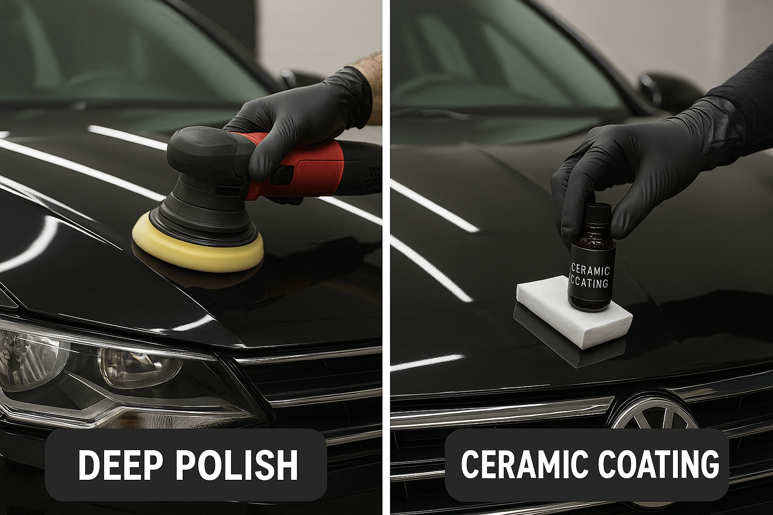 difference between ceramic coating and deep polish